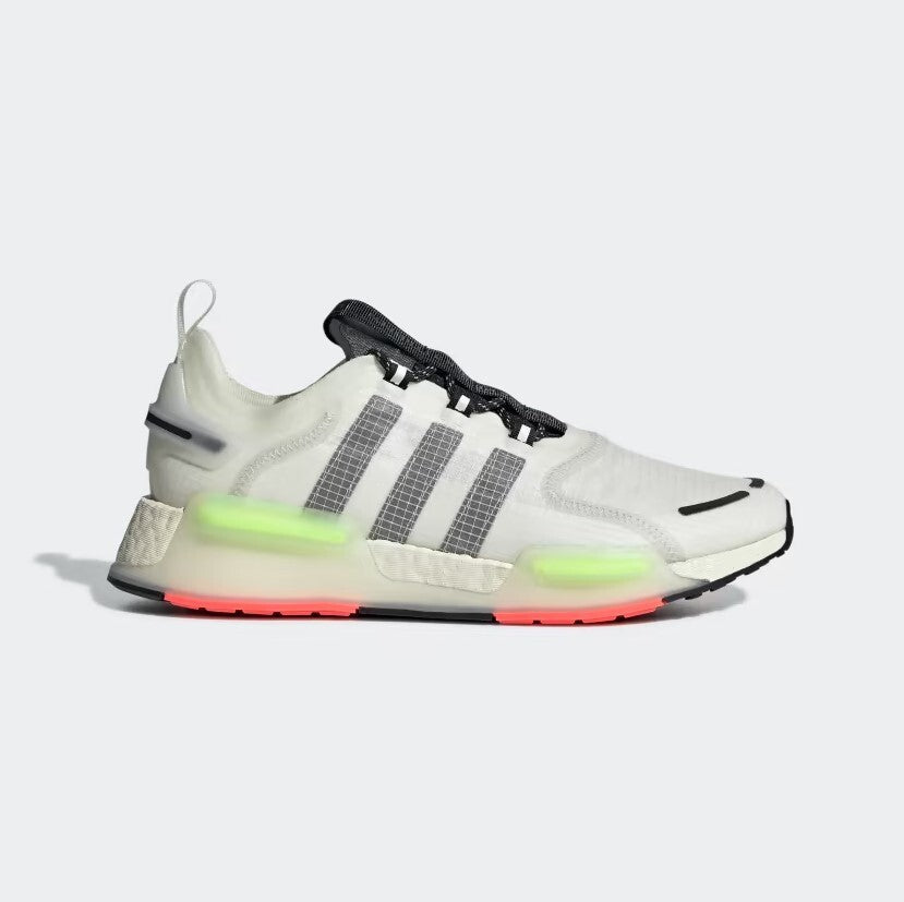 Adidas Mens NMD V3 Trainers / White Black Neon / RRP £130