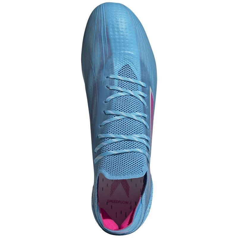 Adidas Unisex X Speedflow.1 SG Football Boots / Sky Blue Pink / RRP £180