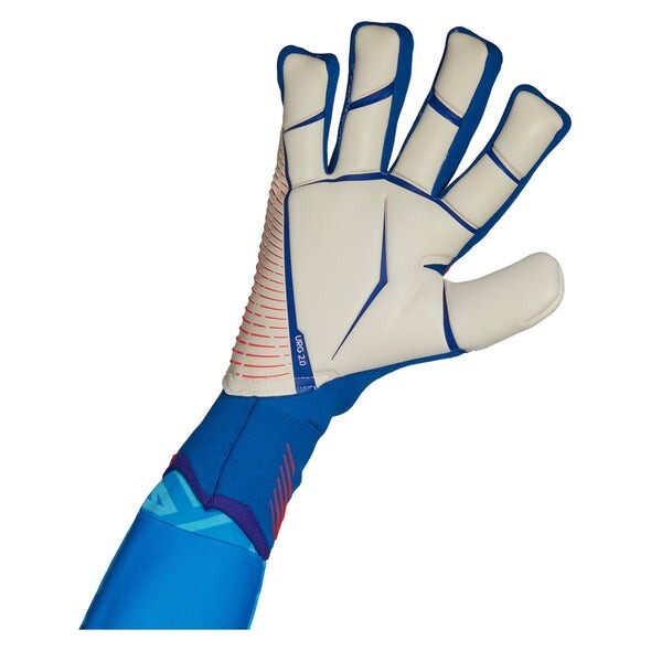 Adidas Predator Pro Finger Save Goalkeeper Gloves / Hero Blue Red / RRP £120