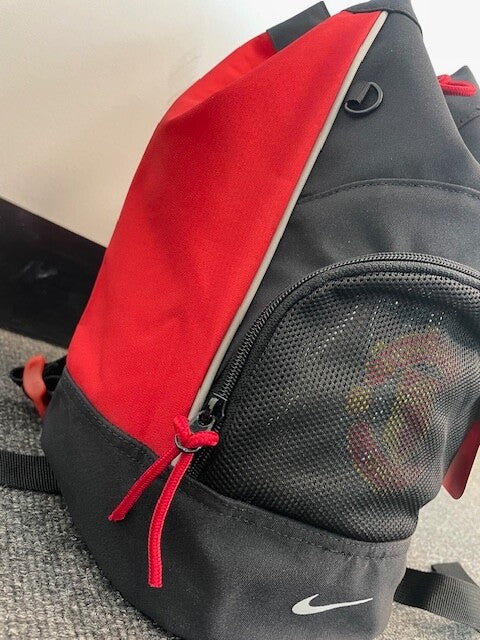 Nike Kids Manchester United Nike Duffle Backpack / BNWT / Black Red / RRP £25