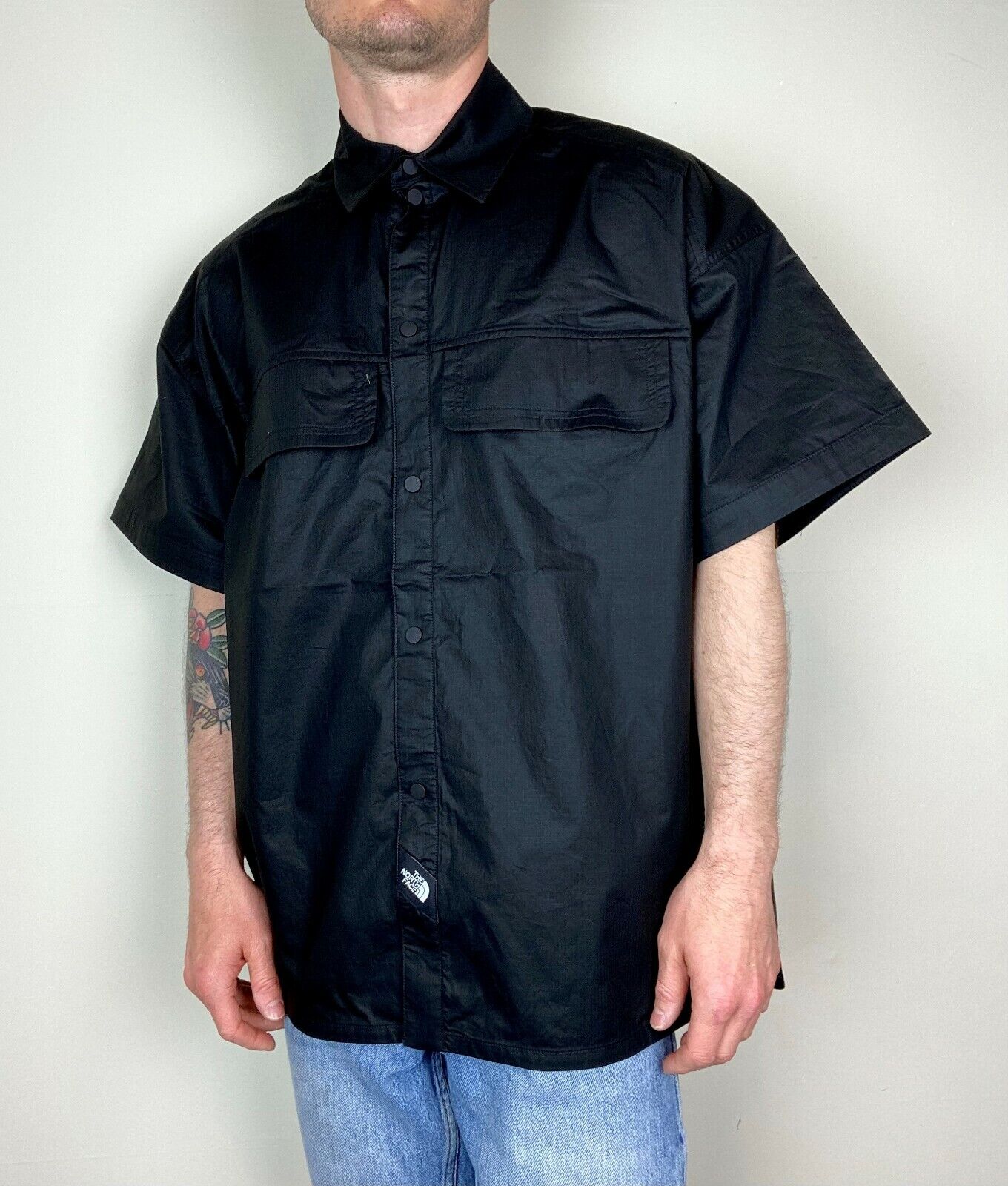 The North Face Mens Black Series Woven Rip-Stop SS Shirt / Black / RRP £225