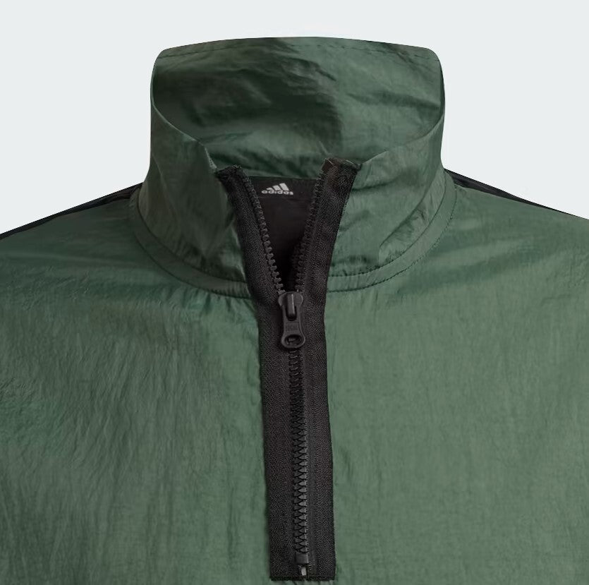 Adidas Mens Future Icon Woven 1/4 Zip Jacket / Green / RRP £50