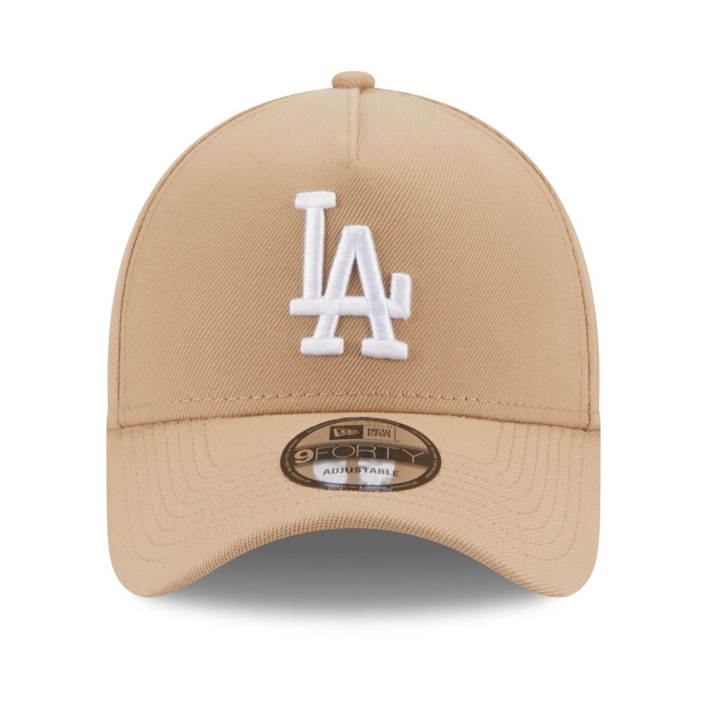 New Era LA Dodgers 9Forty A-Frame Snapback Cap / Camel Beige White / RRP £27