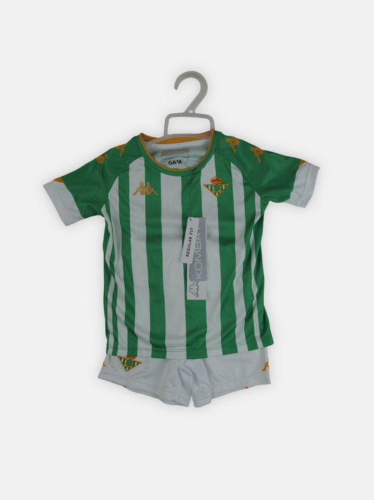 Kappa Kids 2020-21 Real Betis Home Shirt & Shorts Kit / Green / RRP £49.99