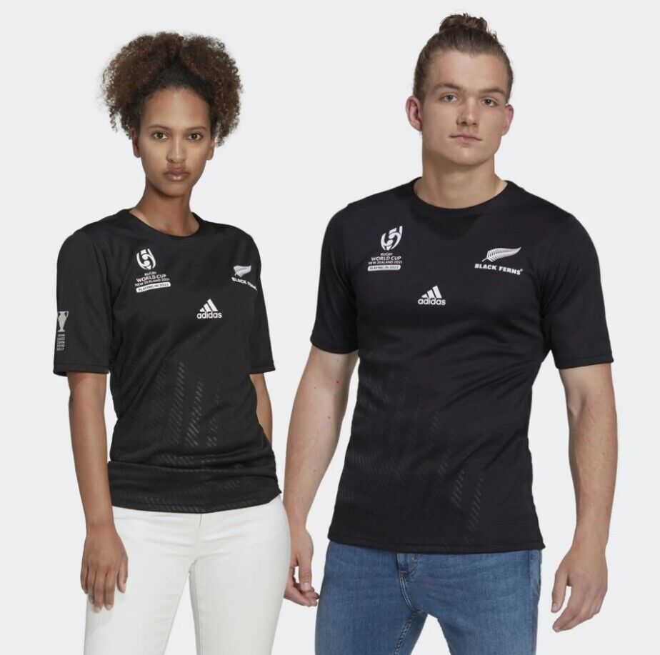 Adidas Unisex Black Ferns Rugby World Cup Home Jersey / Black / RRP £75