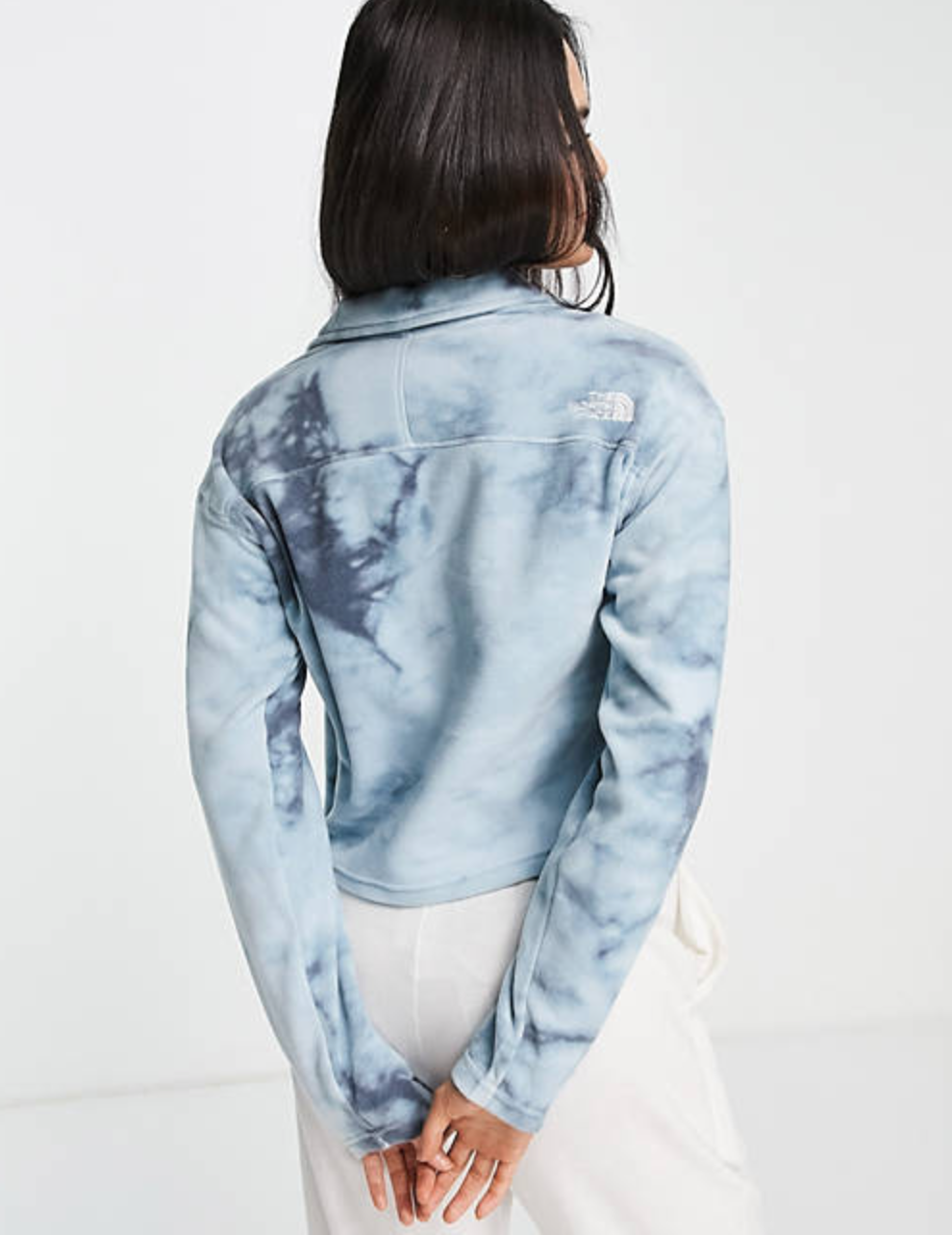 The North Face Womens 100 Glacier Cropped Fleece / BNWT / Beta Blue Dye / RRP£65