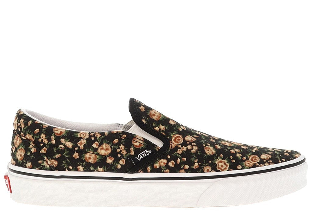 Vans Classic Slip-On Trainers / Black Flower / RRP £60