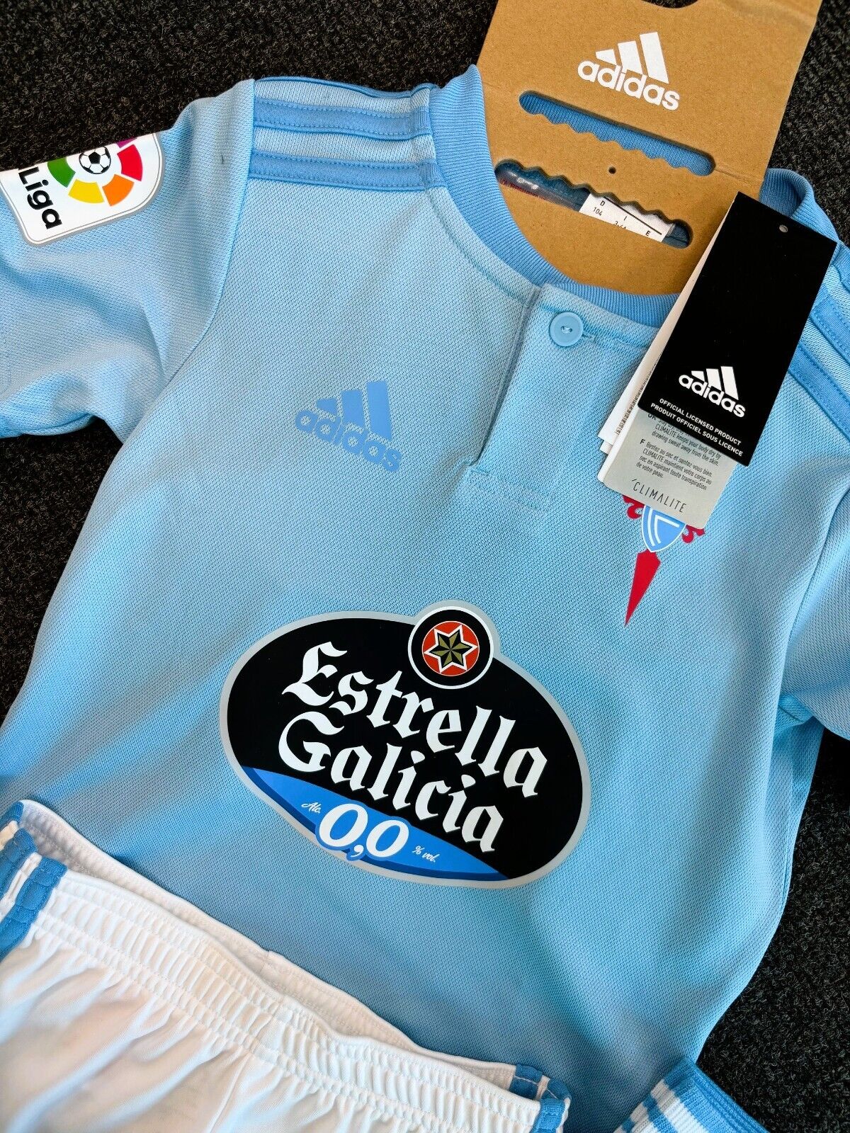 Adidas Toddler Celta Vigo 18-19 Home Full Football Kit / Blue / RRP £45