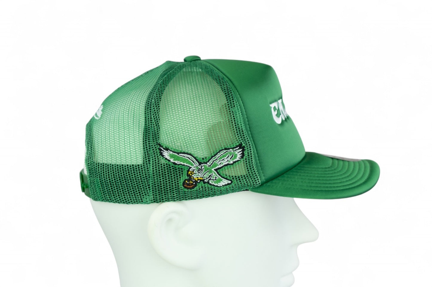 Mitchell and Ness Philadelphia Eagles NFL Satin Trucker Cap / Green / RRP £29