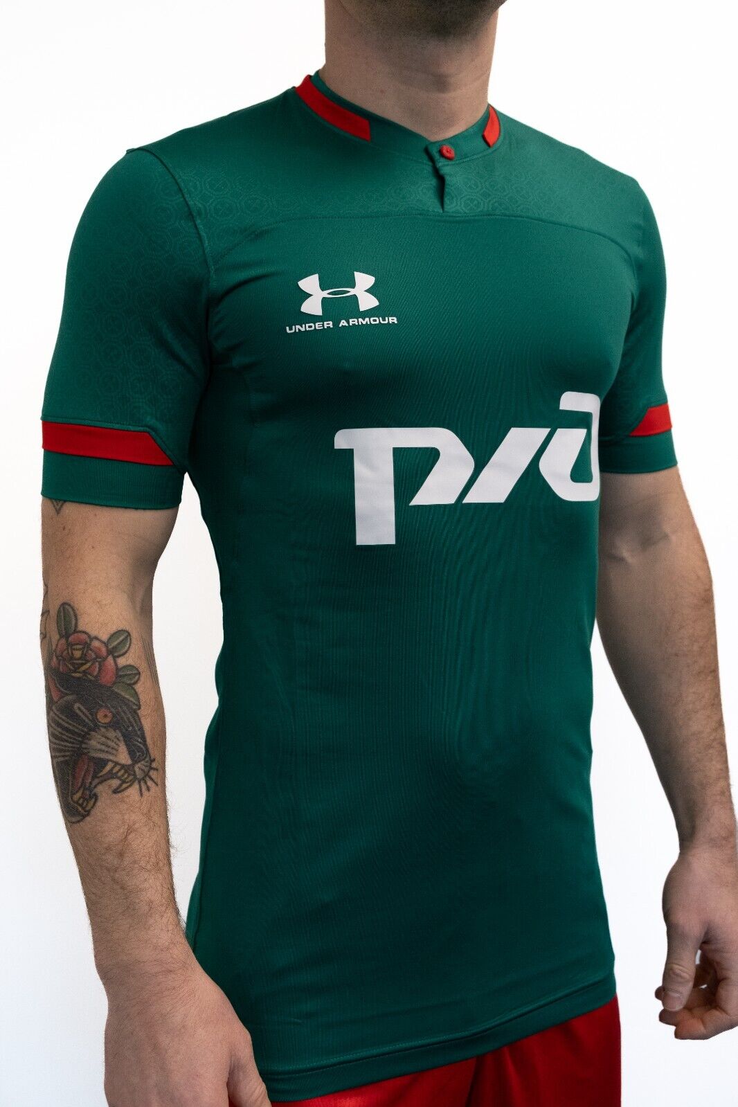 Under Armour 19-20 Lokomotiv Moscow Authentic Home Shirt / Green / Mens /RRP£115