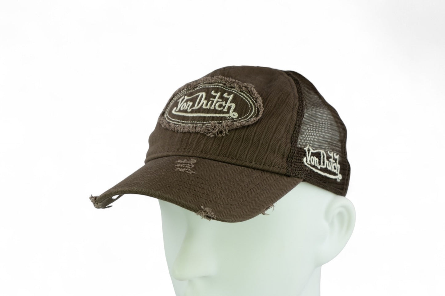 Von Dutch Distressed Trucker Cap / Brown / RRP £47