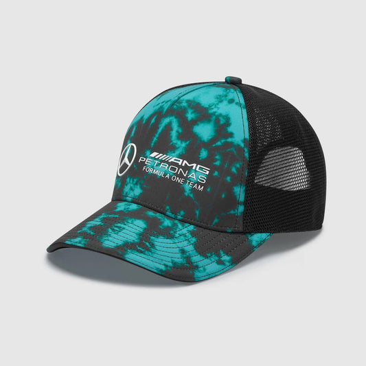 Mercedes Adult AMG F1 Seasonal Trucker Cap / Tie Dye / RRP £37