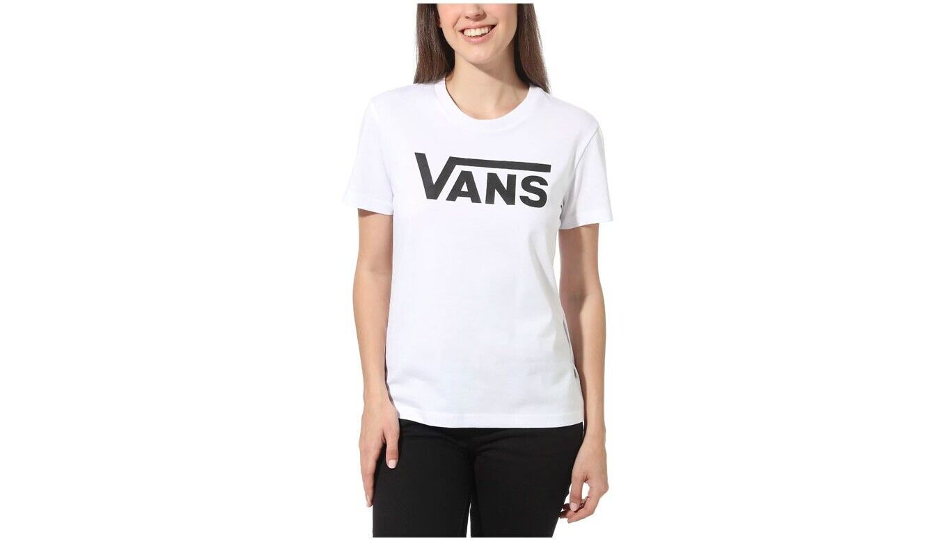 Vans Womens Flying V Crew Tee / White / RRP £24