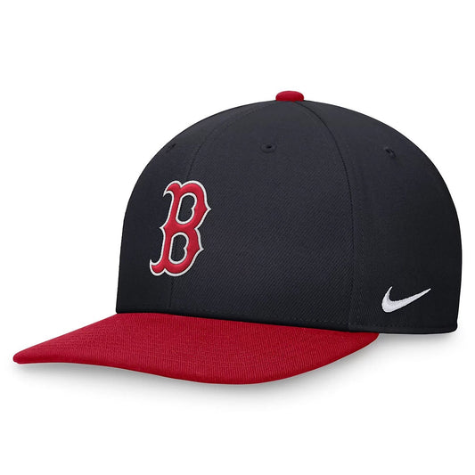 Nike Boston Red Sox Cap / Pro Brim Snapback MLB Hat / Blue Red / RRP £28