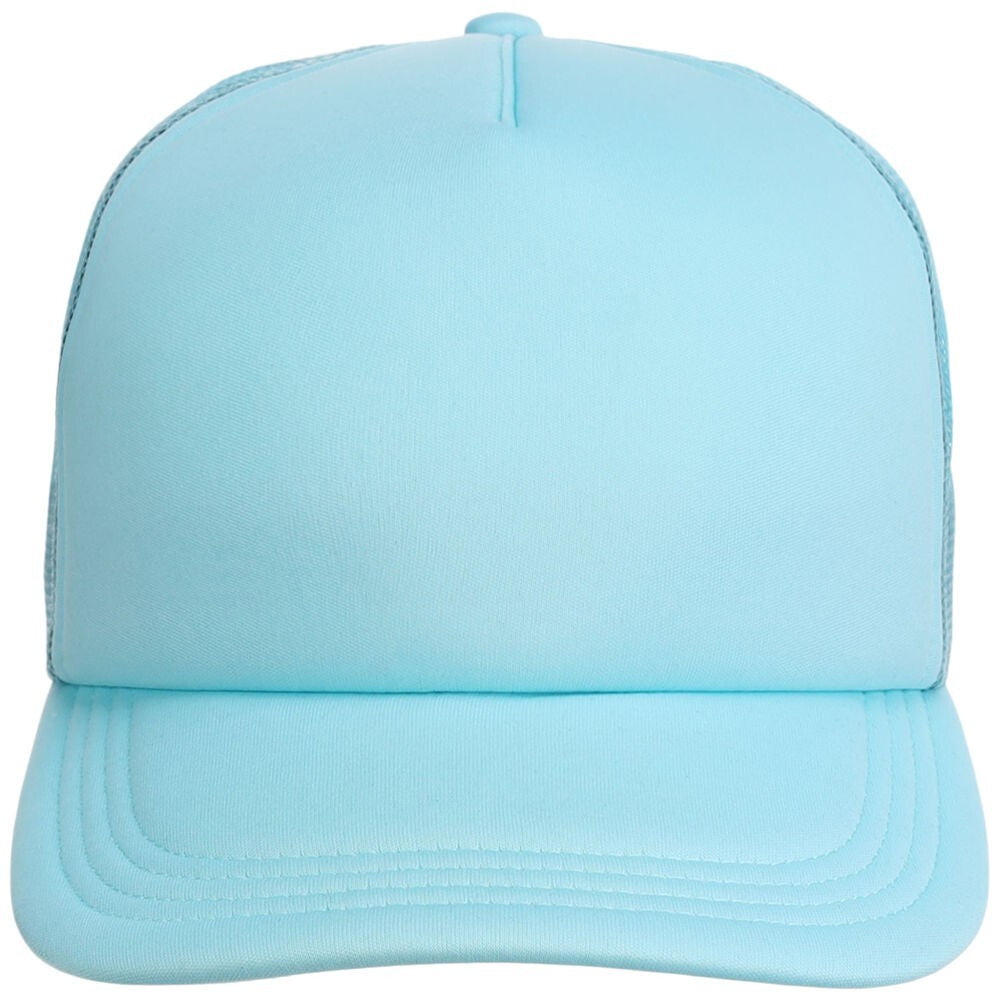 Unisex Plain Screen Foam Trucker Hat / Turquoise / £20