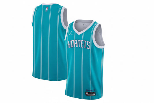 Nike Jordan Mens Charlotte Hornets Basketball Vest Jersey / Teal / RRP £90