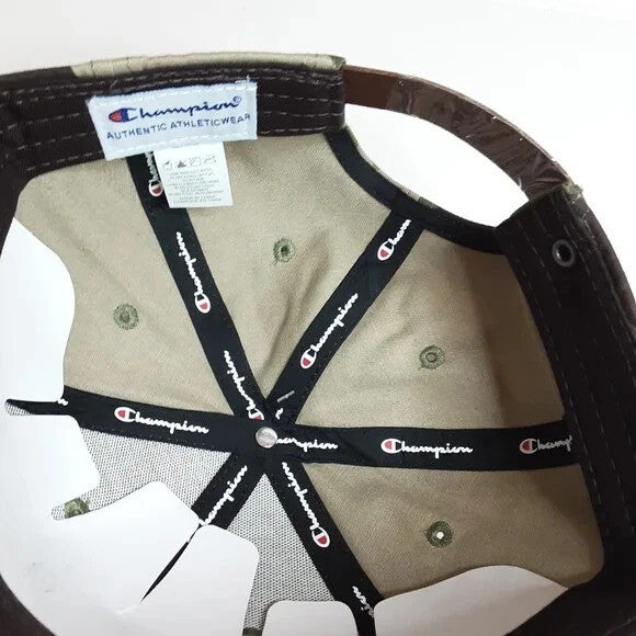 Champion Adult Classic Script Baseball Cap / Camo Black / RRP £24