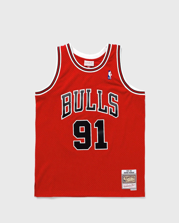 Mitchell & Ness Chicago Bulls Dennis Rodman 97-98 Basketball Jersey / Red / RRP £95