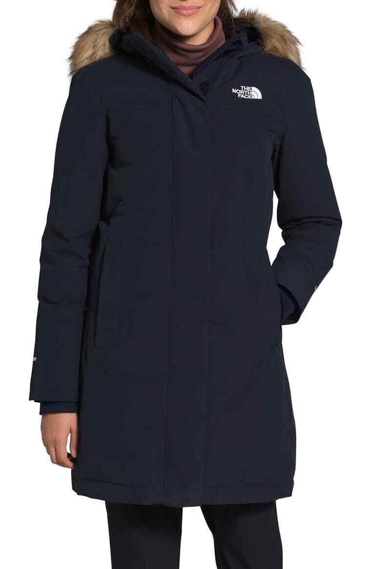 The North Face Women Arctic Parka Jacket Coat / Navy / RRP £395