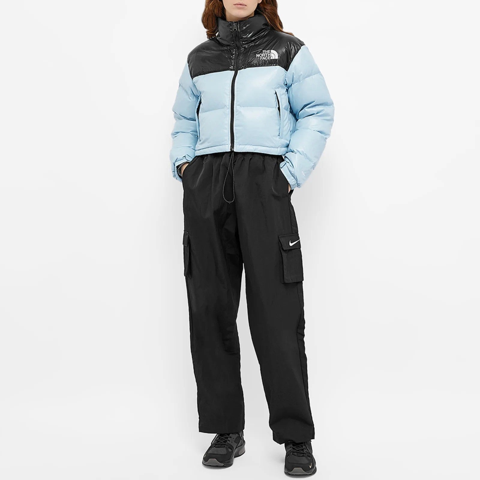 The North Face Womens Nuptse Short Jacket / Beta Blue / RRP £250