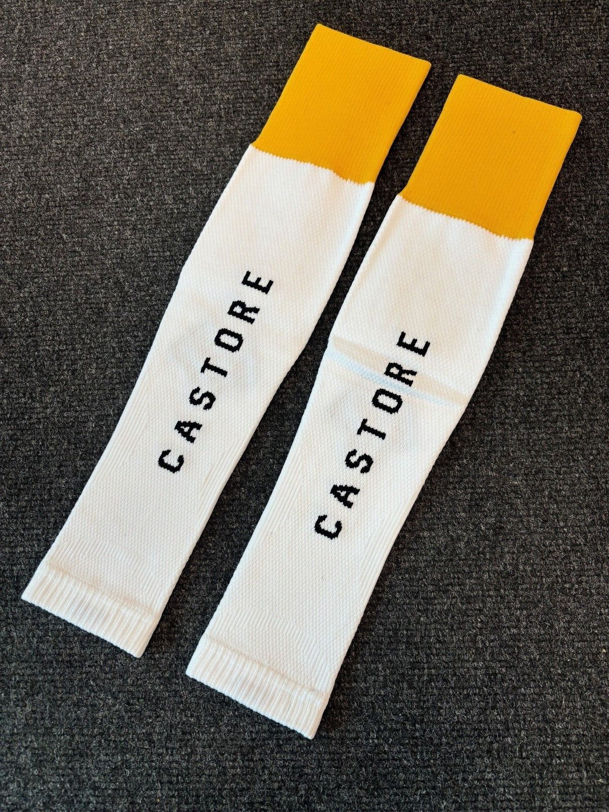 Castore Mens Wolves Player Issue Football Sleeve Socks / White / RRP £20