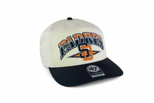 47 Brand San Diego Padres Arc Line Hitch Snapback / Beige Navy / RRP £38