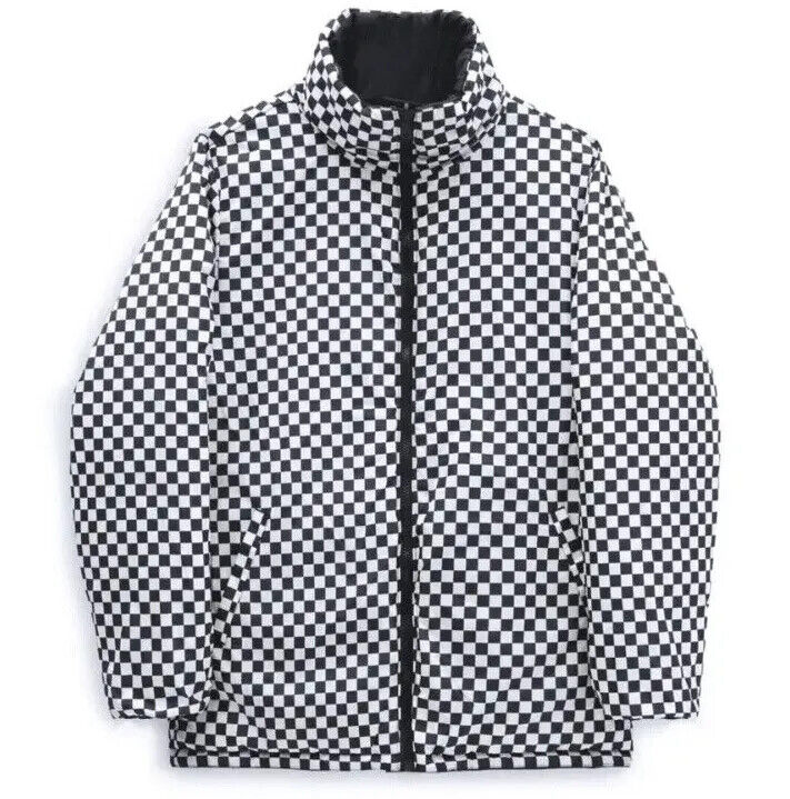 Vans Womens "Send It" Reversible MTE Puffer Jacket / Black Checker / RRP £130