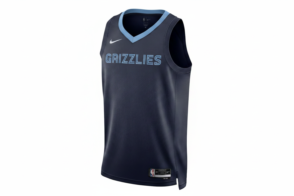 Nike Jordan Mens Memphis Grizzlie Blank Basketball Vest Jersey / Navy / RRP £90