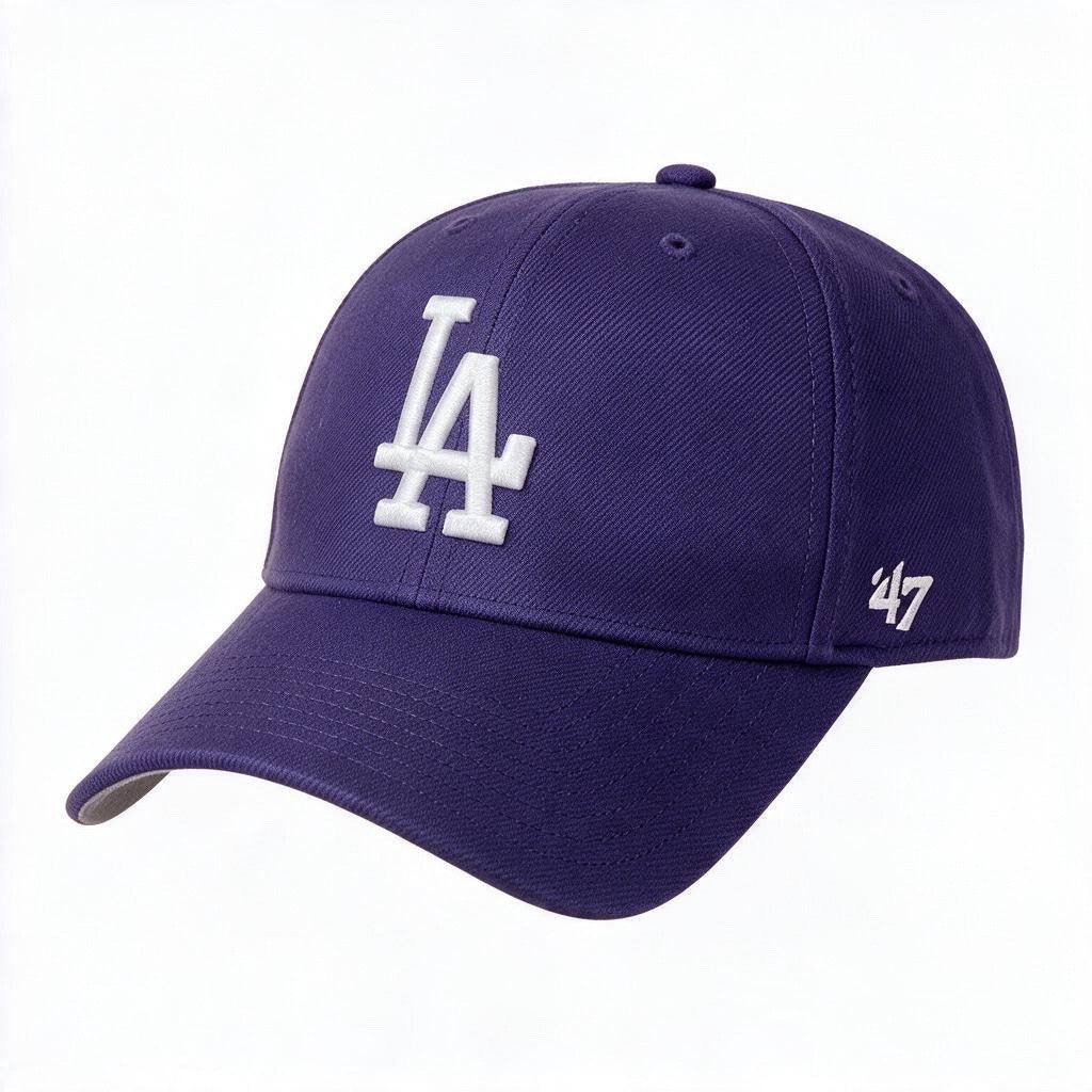 47 Brand Los Angeles Dodgers LA MVP Snapback Cap / Purple White / RRP £28