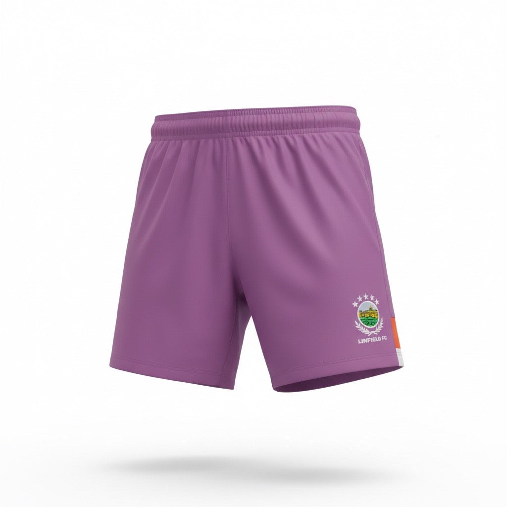 Umbro Kids Linfield Away Shorts / Purple / RRP £15