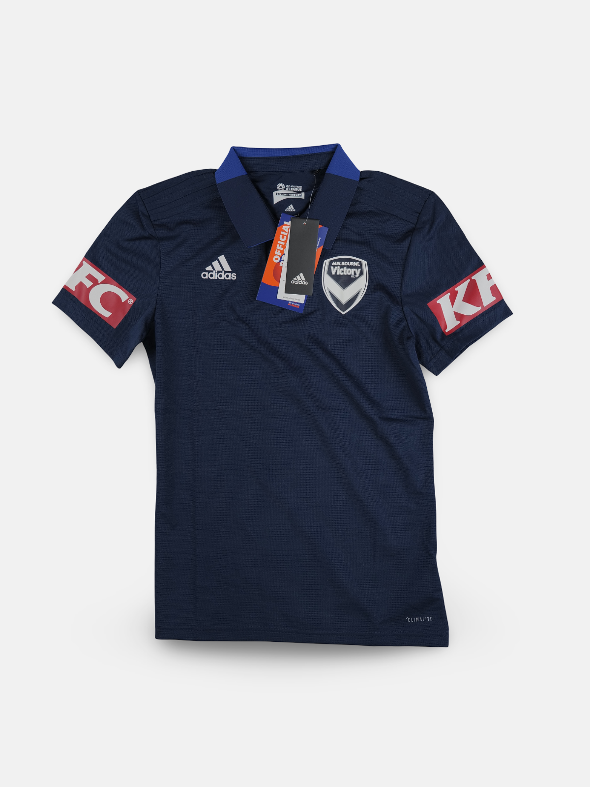 Adidas Mens 2019-20 Melbourne Victory Polo Shirt / Navy / RRP £37.99