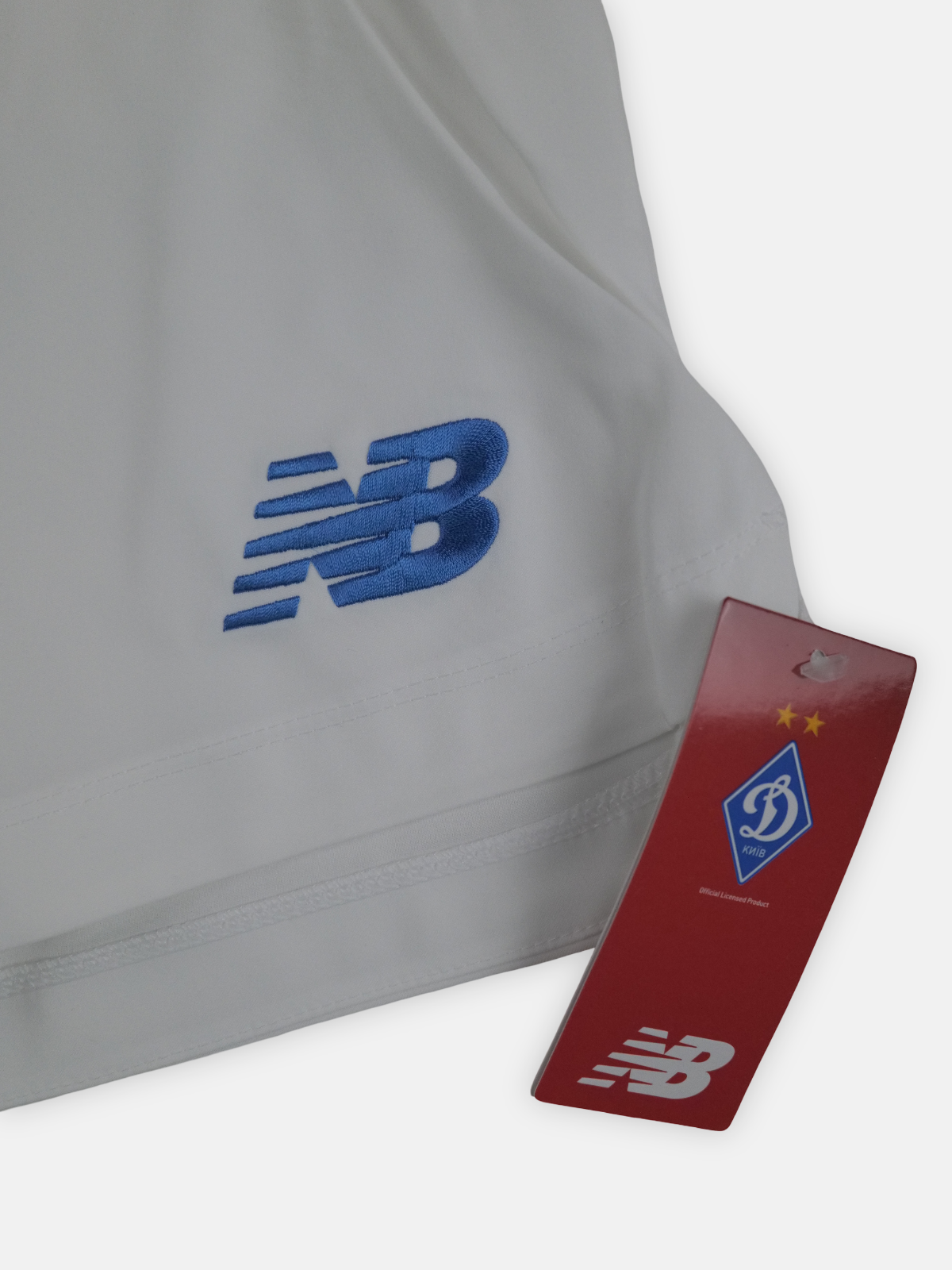 Newbalance Mens 2019-20 Dynamo Kiev Home Football Shorts / White / RRP £27.99