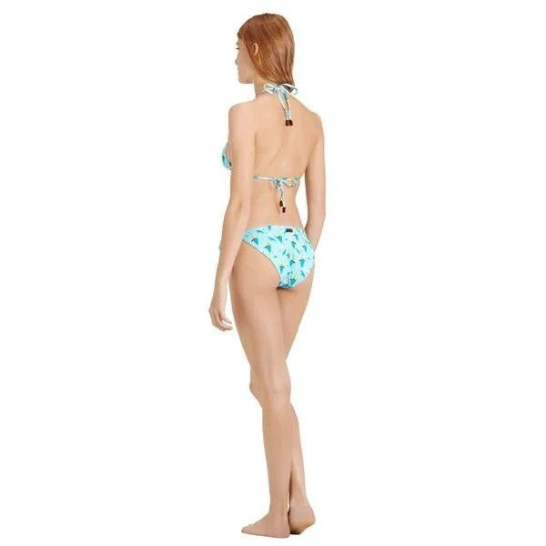 Vilebrequin Womens Bikini Top / Fleur / Teal Blue / RRP £130