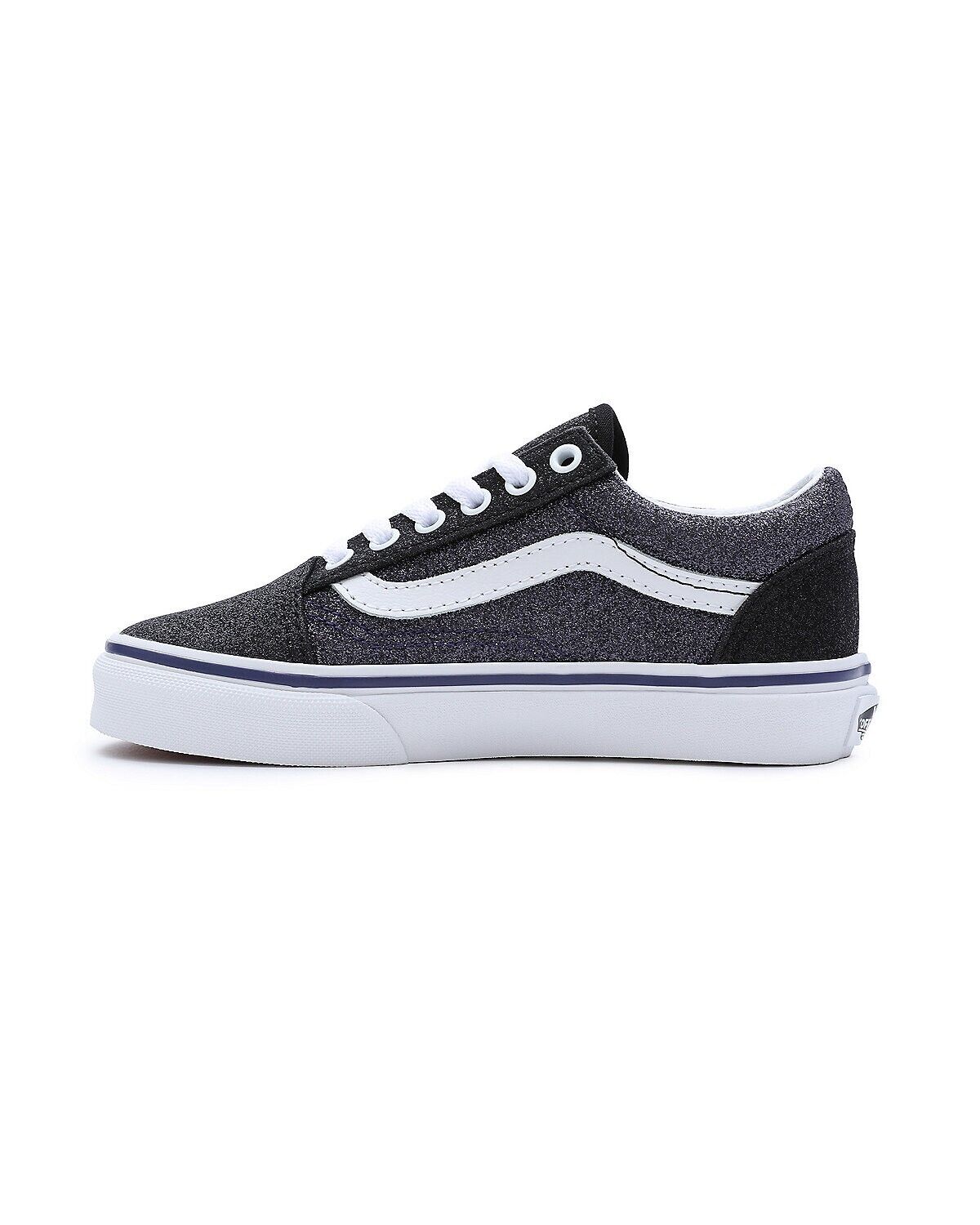 Vans Kids Old Skool Trainers / Glitter Black Grey / RRP £50