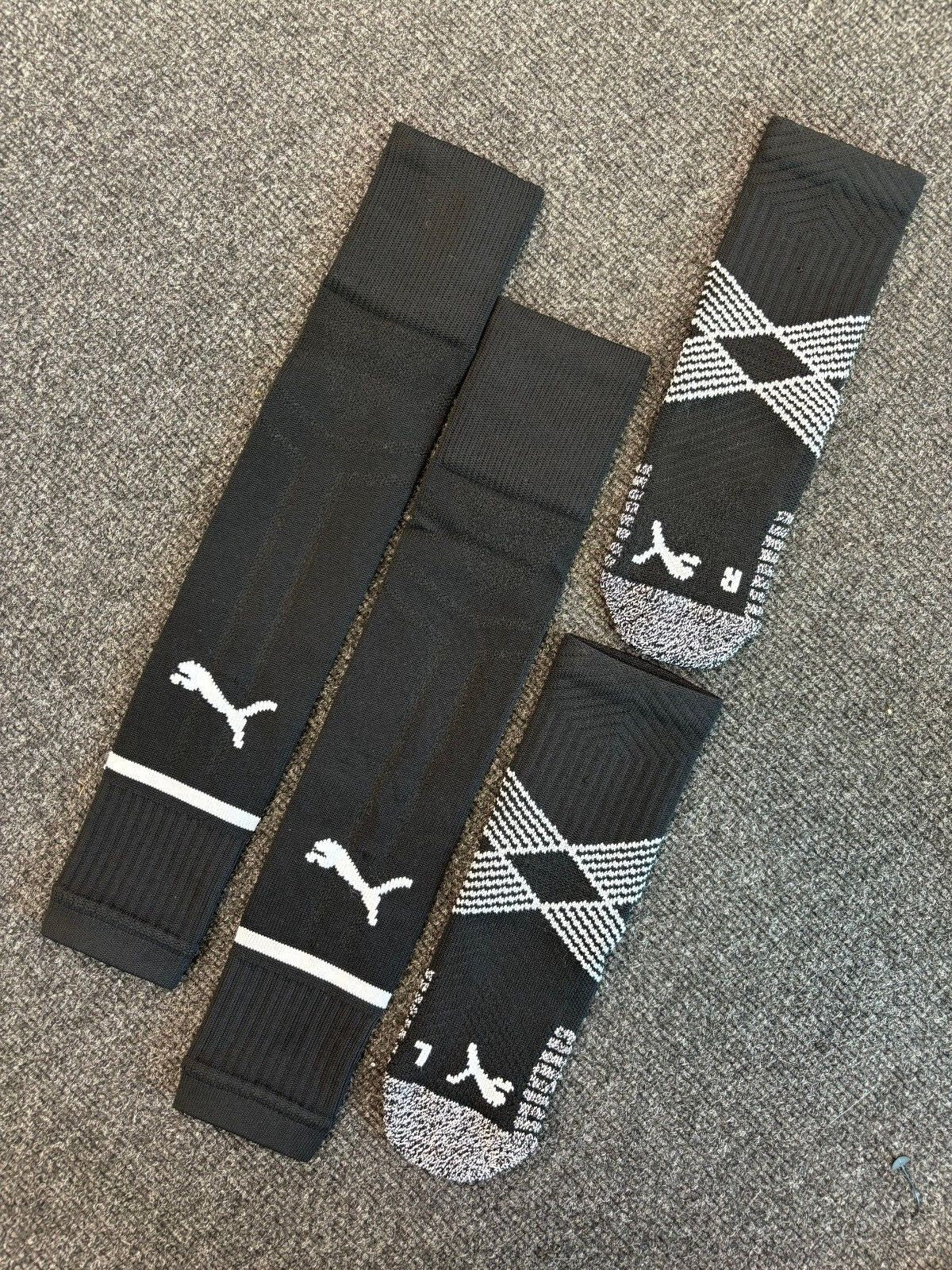 Puma Kids Manchester City 2-IN-1 Football Socks / Black / RRP £16