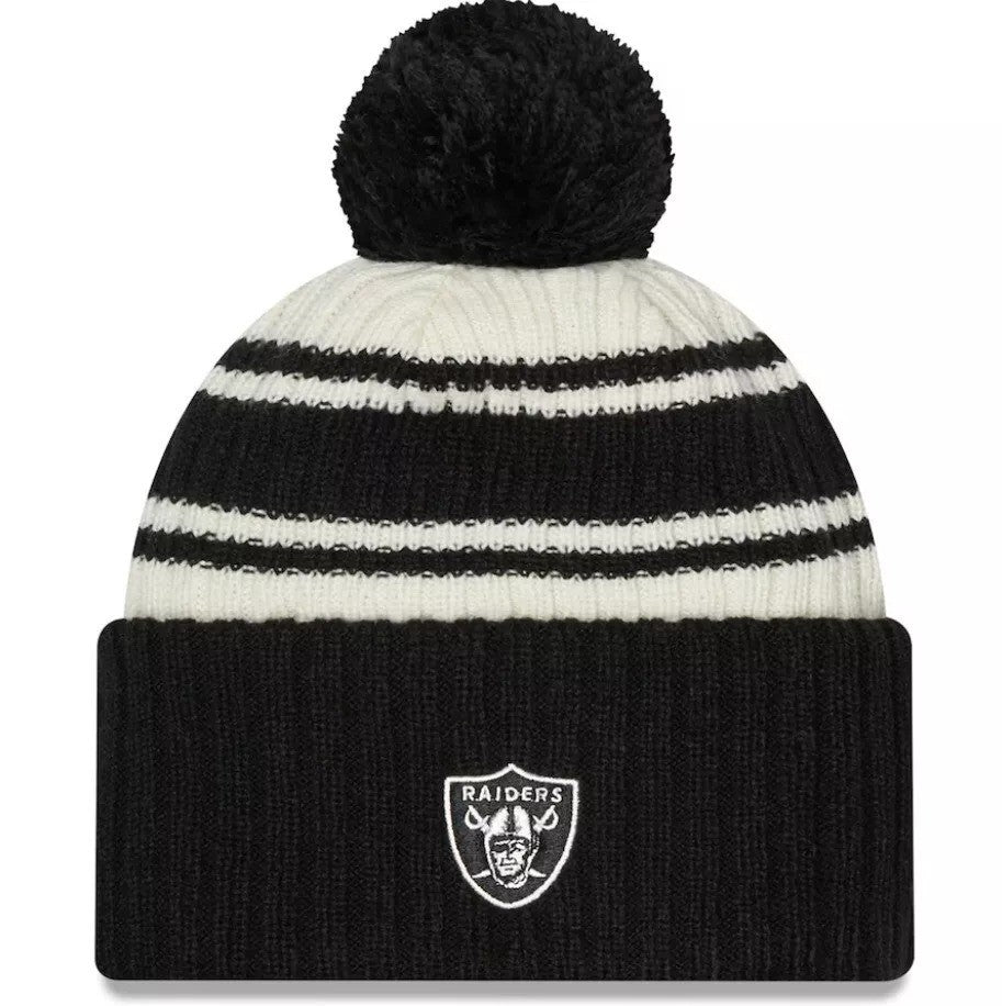 New Era Adult Las Vegas Raiders Sport Knit Beanie Hat / RRP £30