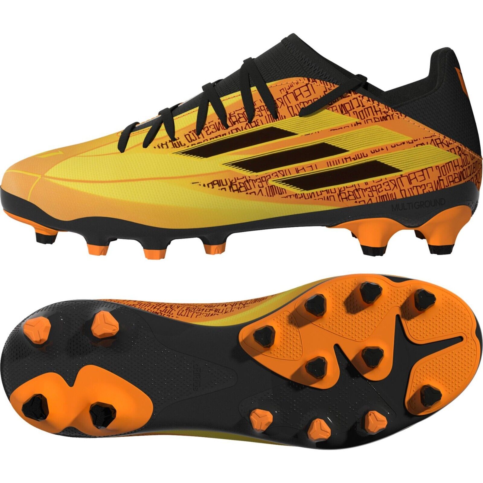 Adidas Kids X Speedflow Messi.3 Mg Football Boots / Gold Black / RRP £55