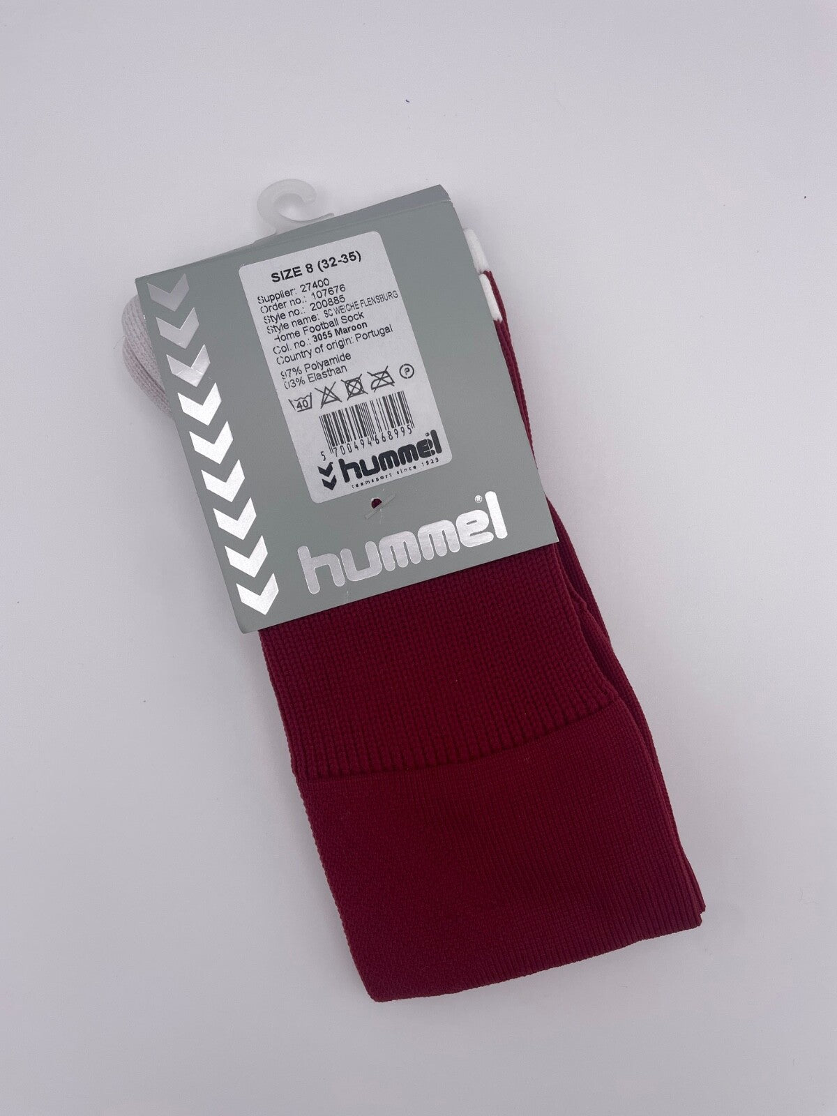 Hummel 2018-19 Weiche Flensburg Football Away Socks / BNWT / Maroon / RRP £13