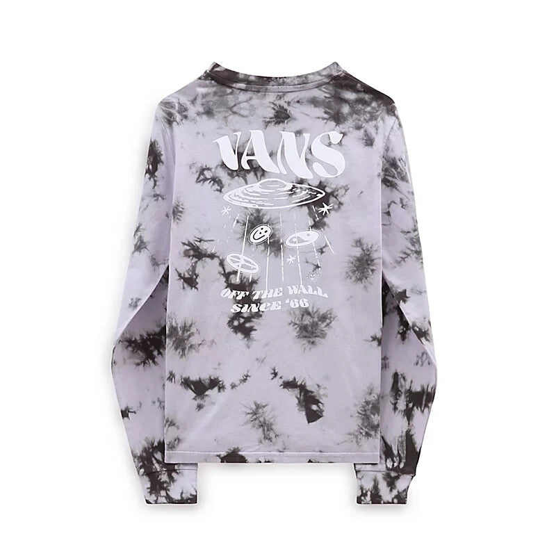 Vans Girls Long Sleeve Funtasy Logo T-Shirt / Tie Dye Purple / RRP £35
