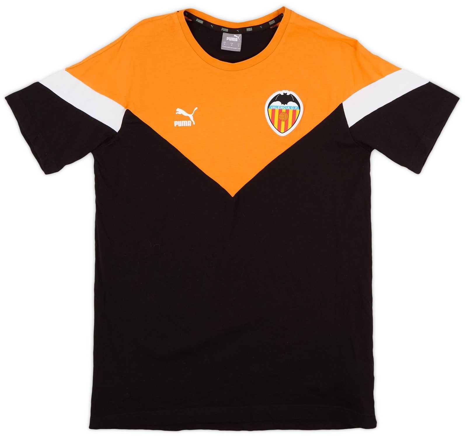 Puma Mens 2019-20 Valencia Puma Iconic Tee / Black / RRP £29.99