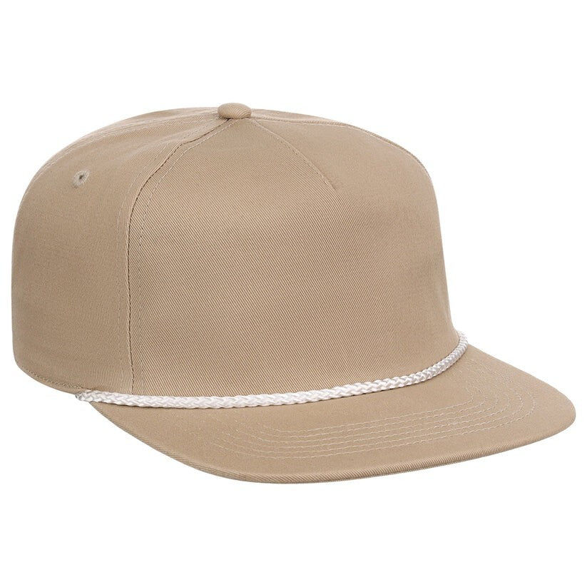 Unisex Plain Fairway Golfer Hat / Khaki / £23