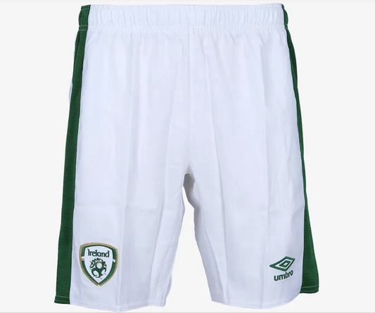 Umbro Republic of Ireland 2020-2021 Home White Football Shorts / RRP £30