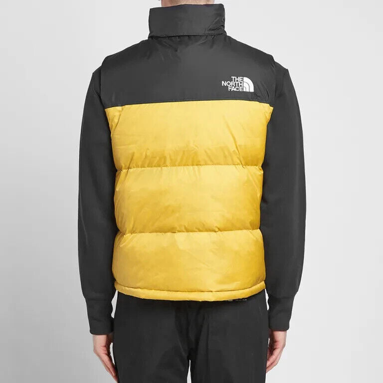 The North Face Men's 1996 Retro Nuptse Puffer Gilet Bodywarmer / Yellow / Medium