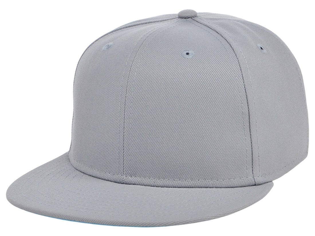 Crowns By Lids Unisex Plain Full Court Fitted UV Hat / Black Ivory / RRP £25