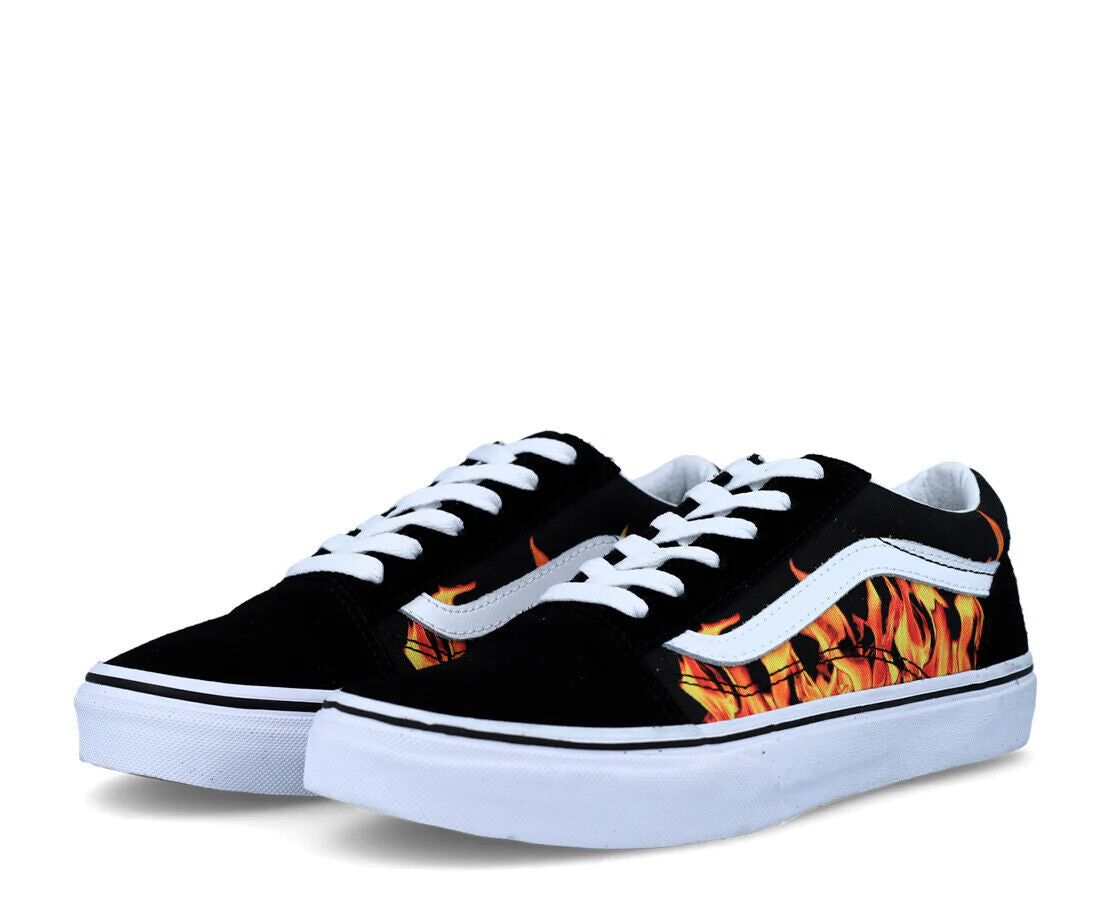 Vans Kids Old Skool Trainers (UK 3 - 5.5) / Black Flame / RRP £45