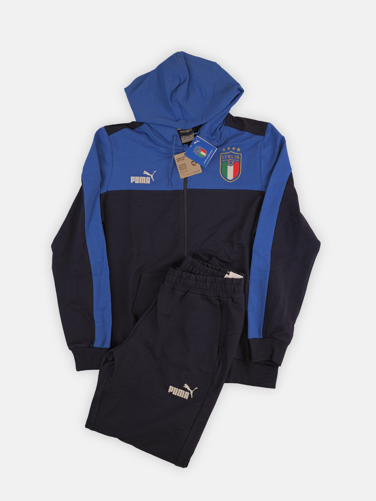 Puma Mens 2022-23 Italy Training Football Tracksuit / Navy / RRP £99.99