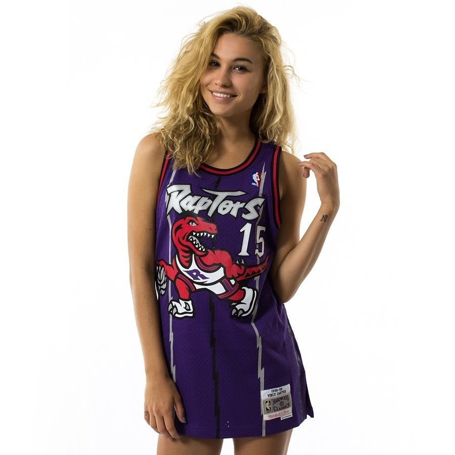 Mitchell and Ness Women's Toronto Raptors Vince Carter Basketball Vest /Purple/ RRP £95