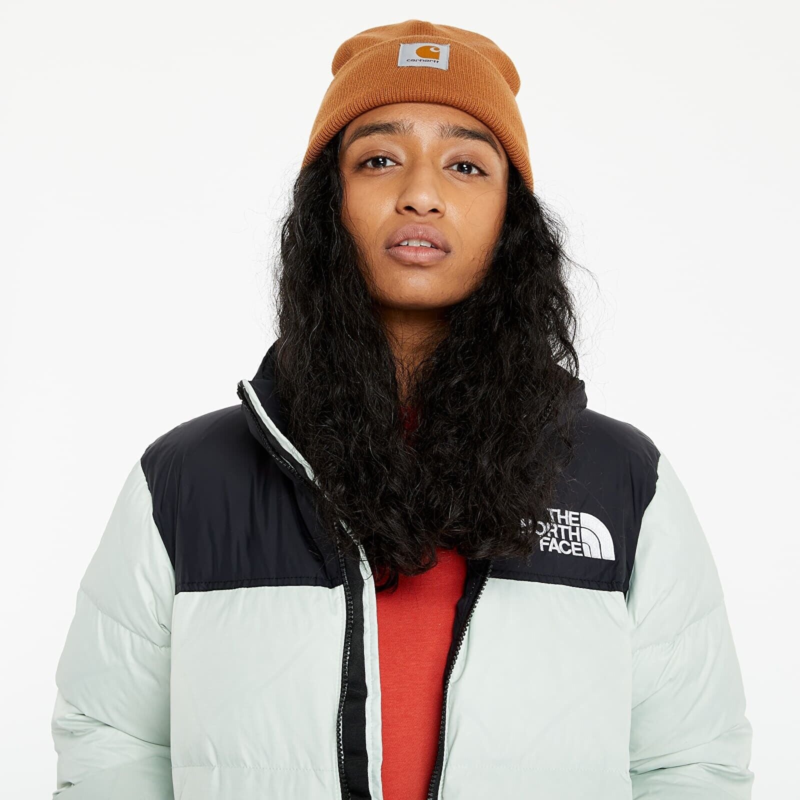 The North Face Womens 1996 Retro Nuptse Puffer / Green Mist / RRP £315