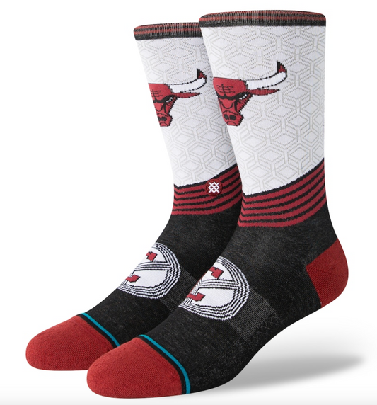 NBA Mens Stance Chicago Bulls City Edition Basketball Sock / Black / RRP £17