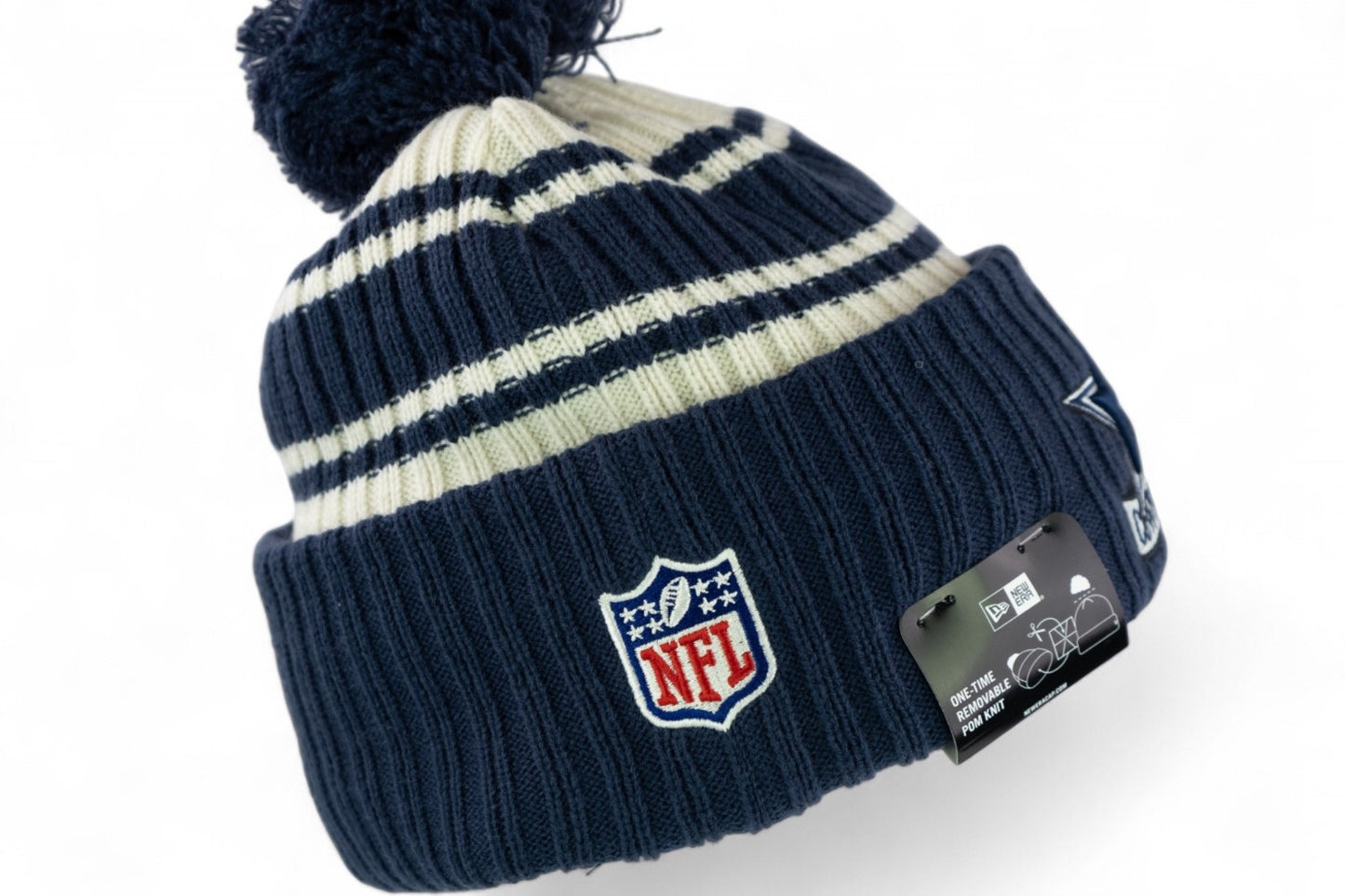 New Era Dallas Cowboys NFL Sport Knit Hat / Navy White / RRP £30
